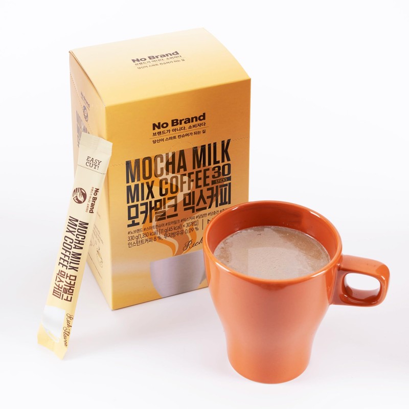 No-Brand Korean Instant Coffee Packets Mocha Milk- 30 Single Serve
