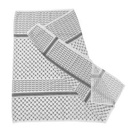 Muslim Hijab Keffiyeh Chiffon Dubai Head Wrap Shawl Arab Hijab Long Hijab Women Hijab Turkish Head Wrap Scarf Women's Ready to Wear Instant Hijab with Under Scarf Gray Keffiyeh Printed One Size