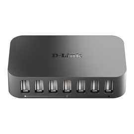D-Link DUB-H7/B 7-Port USB 2.0 Hub - UK Version