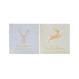 Box of 10 Stags British Heart Foundation Charity Christmas Cards In 2 Designs 556969