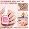 Nail Glue and Glue Remover Kit for Press On Acrylic
