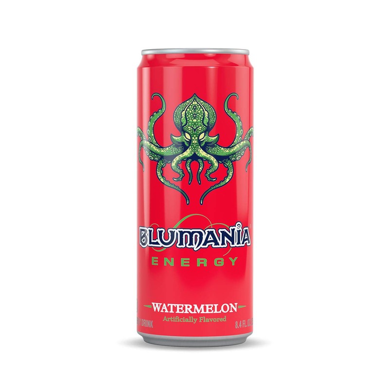 BLUMANIA WATERMELON 8.4 oz (Pack of 24 Cans) Energy Drink,