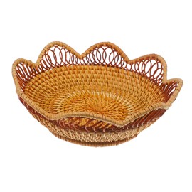 LABRIMP Woven Storage Basket Decorative Organizer for Kitchen Counter Sundries Storage with Elegance for Home and Daily Use