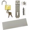 Arlai 4" Stainless Steel Latch Lock Padlock hasp Set, with