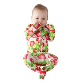 Posh Peanut Convertible Baby Sleepers - Girls Footless Baby Pajamas with 2 Way Zipper for Easy Diaper Changes