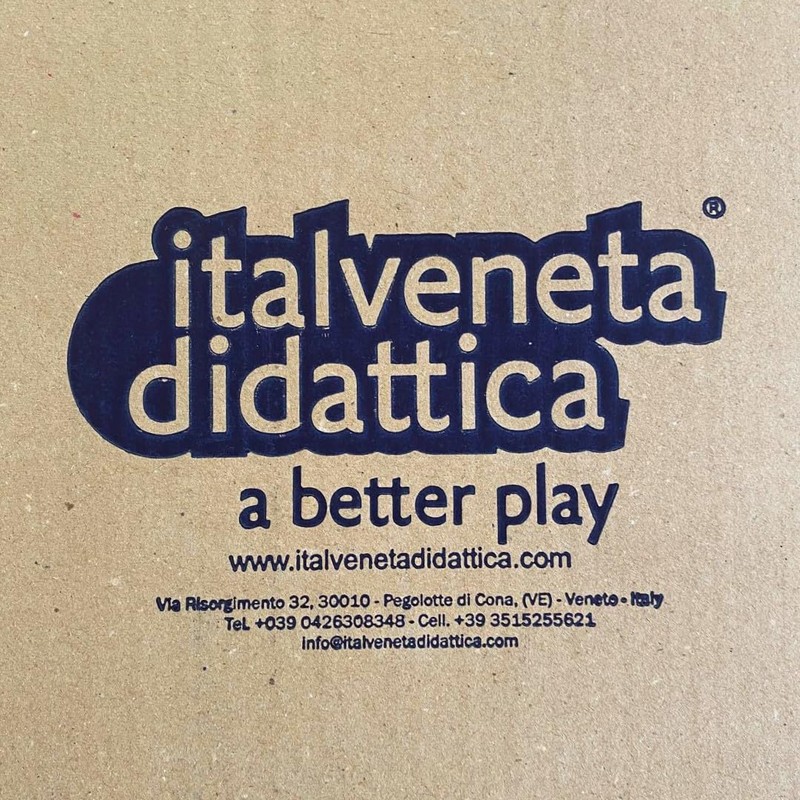 Italveneta Valigetta didattica da 186 Pezzi di regoli Colorati in