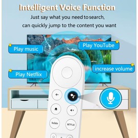 Replacement Voice Remote Control for Google Chromecast 4k Snow/HD TV Remote Control for G9N9N, GA01409-US, GA01920-US, GA01919-US, GA01923-US, GA02463