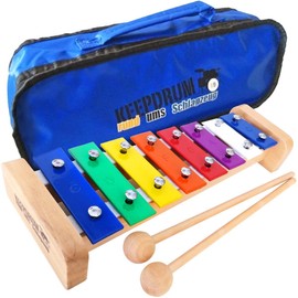 Keepdrum KGS1 Wooden Xylophone glockenspiel with Carry Case MB01