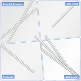 M METERXITY 10-Pack Round Aluminum Rod, 4mm (5/32") Dia 100mm (4") Length 6061 Aluminum Round Rod Solid Lathe Bar Stock Metal Sticks for DIY Crafts Making/Industrial/Construction/Model