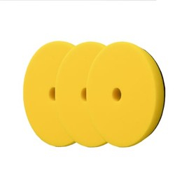 Jescar - 6.50” Yellow Foam Polish Pad - Premium Hook & Loop, Cutting & Polishing Pad, Removes Swirls, Scratches, Sanding Marks, Car Detailing, Auto Paint Correction, Fine Finishes, Buffing Pad