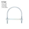 QUARKZMAN Round U-bolt U-bolt, 6 set 77 mm ID x