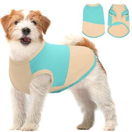 BRKURLEG Summer Dog Breathable Cooling Shirts Soft Dog Cooling Vest for Summer Quick Dry Lightweight Sleeveless Pet Shirts for Outdoor Adventures, Walking, Beach, GreenYellow, M