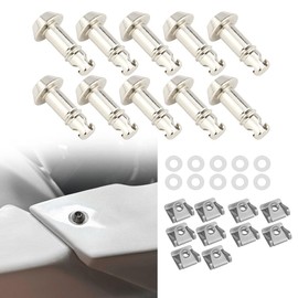 Xitomer 19mm Universal Quick Release Fasteners/Fairing Bolts Studs/Quarter Turn with Clips 1/4 Turn Quick Release Fit for Race Fairings (Silver, 19mm)