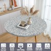 uwdfnwuif Elastic Round Tablecloth Washable Fitted Table Cover for Indoor