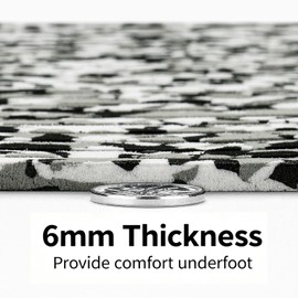 ICOOP EVA Foam Boat Flooring Sea Deck 3M Marine Flooring Self Adhesive EVA Foam Sheets Camo Hydro Turf Boat Mat Non-Slip Grip Mat Marine Carpet for Boats Black Surfboard Traction Pad for Pontoon Kayak