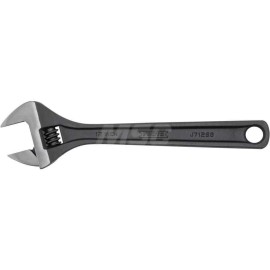 Proto J712SB Adjustable Wrench: Steel, Black Finish