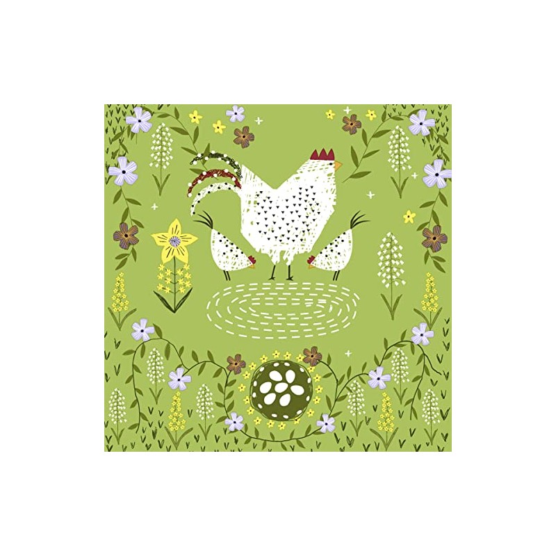 20 Napkins Chicken in Spring Animals Easter Table Decoration 33