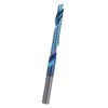 Single Flute Cutter Tungsten Steel Spiral End Mill Straight Shank