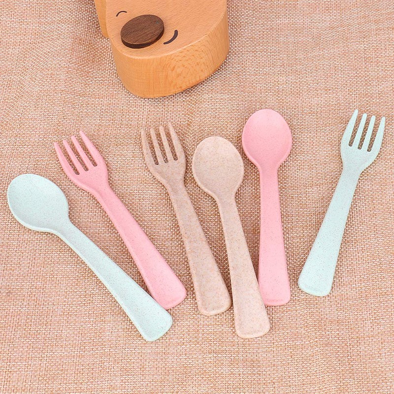 Kids Spoons and Forks Set, 6 pcs