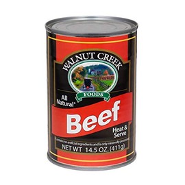 AmishTastes Walnut Creek Canned Beef Chunks, All Natural, Heat & Serve, 14.5 Oz. (Pack of 2)