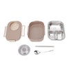 1450ml Lunch Box, Stainless Steel Compartment Insulated Lunch Box, Double