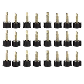 24pcs High Heel Shoe Repair Stiletto Replacement Heels Tips Lifts Non-slip Shoes Repair Heel Cap Dowels U Round Shape Taps Protector for Women Ladies(9x9mm)