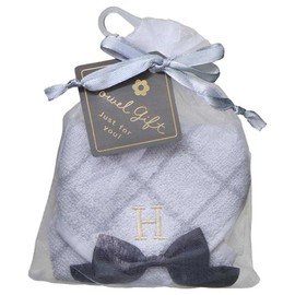 Coolia Towel Initial Towel with Ribbon H 03160