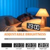 Litinliv Digital Alarm Clock, Electronic Table Clock with Temperature Display,