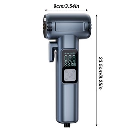 Ruspela Portable Cord Loose Electric Air Pump with Digital Pressure Display Window Breaker Safety Belt Ch Envious for Car Tyres Bicycles Other Inflatable Boats