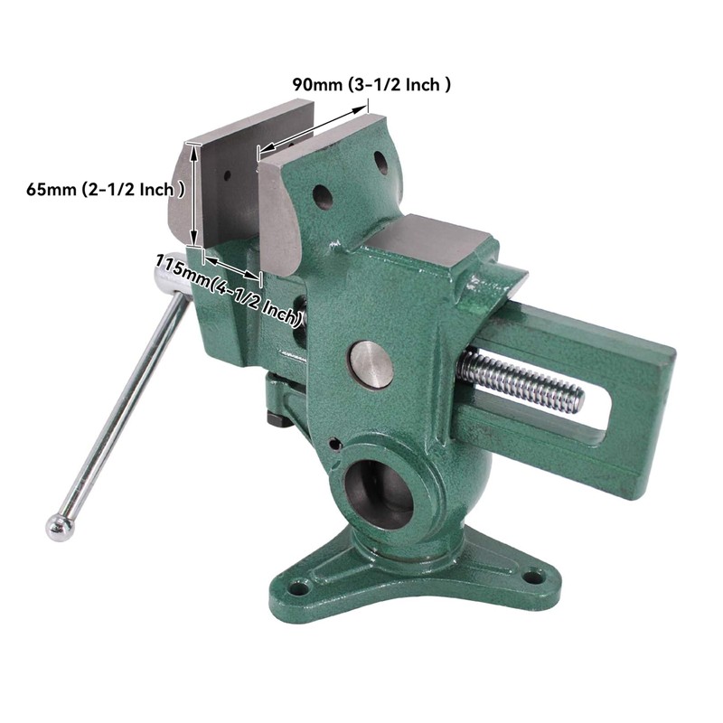 HFS(R) Parrot Vise Multi-Angle Vise 3.5" Suitable for Woodworkers or