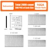SITLDY Straight Finish Nails, 16 Gauge, 2000-Pack (1-1/2", 1-3/4", 2",