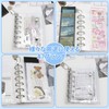 HOLEIMI Seal Notebook, Transparent, A7 Size, 20 Refills, 3 Layers,