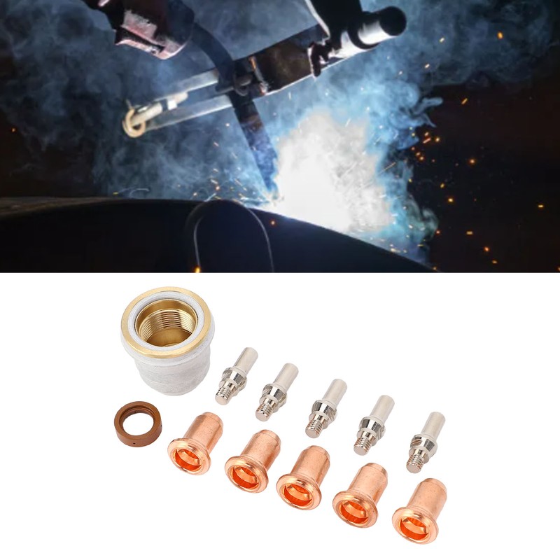 12 Pcs Set 52582 Electrode 51313 P1.0 Nozzle 60432 Shield