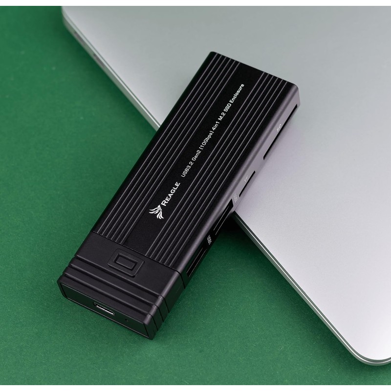 Reagle Enclosure for M.2 NVMe/SATA SSD, USB 3.2 Gen 2