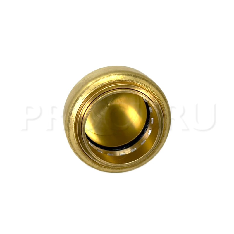 PROCURU 4-Pack 1.25-Inch PushFit End Cap, Push-to-Connect Brass Plumbing Fitting