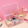 VILLFUL Organizer Box with Lid Transparent Storage Case 4.8l Space-saving