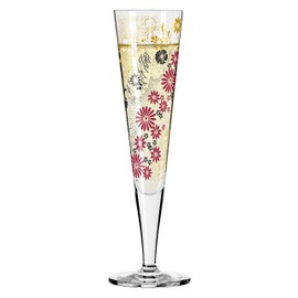 RITZENHOFF Goldnacht No. 24 1071024 Champagne Glass 200 ml Elegant Designer Piece with Real Gold Made in Germany
