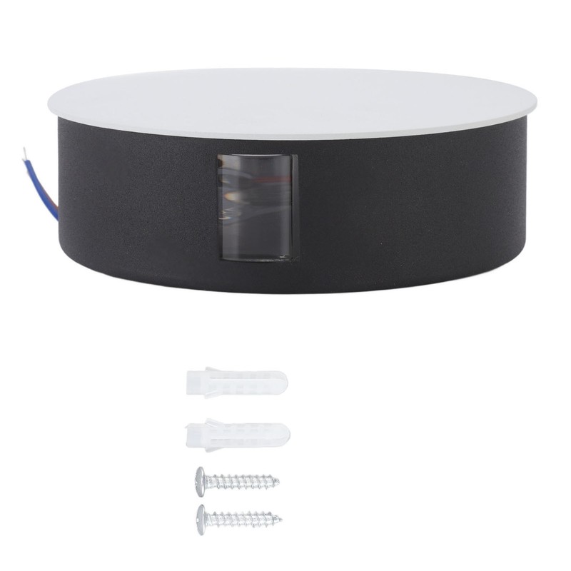 Wall Light Round Shape Aluminum Alloy 3 Beams Modern Wall