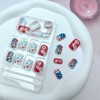 24Pcs Independence Day Nails 4th of July Press on Nails