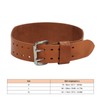 Weightlifting Belt 1 Layer Leather Double Prong Power Lifting Back