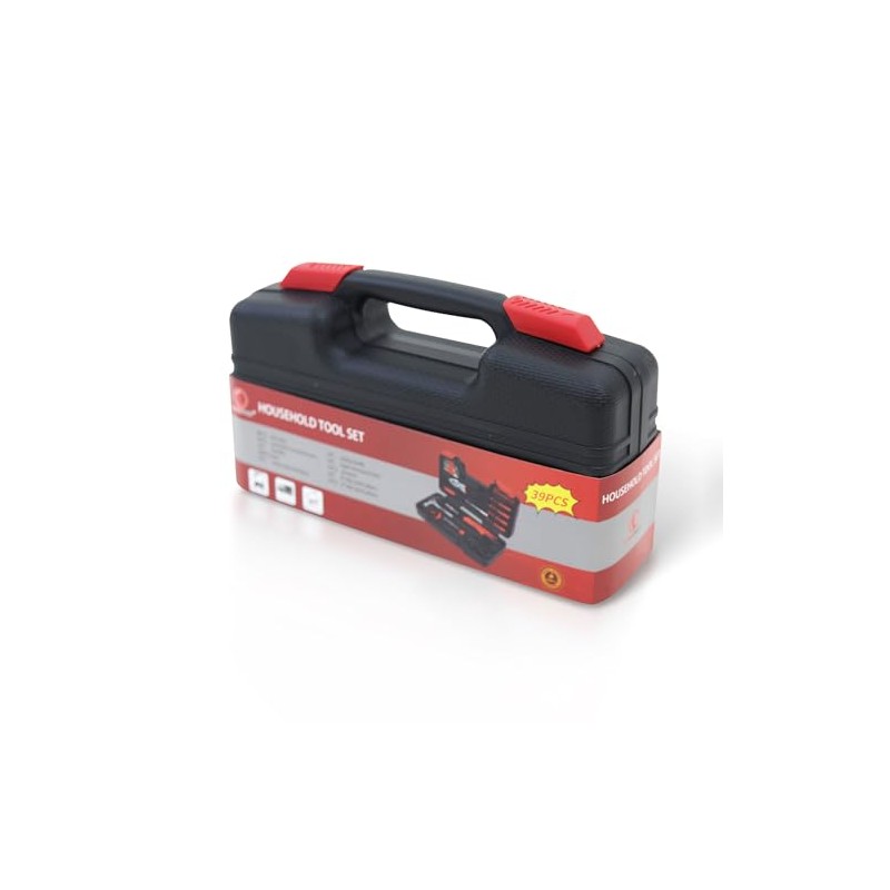 Hantinstom 39-Piece Household Tools Kit Essential Home Repair Set with