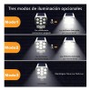 Luz Solar Control Remoto 77led 3 Modos De Falsa Cámara