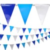 Nacarum Heavy-Duty Outdoor Navy Blue backstroke flags/Blue party Pennant Banner