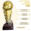 Larius Coppa da calcio dorata con palla (21,5 cm, 635