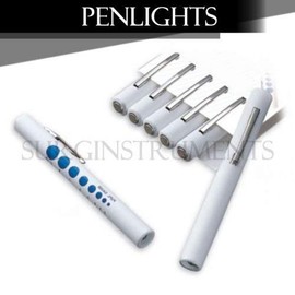 SURGICAL ONLINE 100 pcs Disposable Bulk Penlights Diagnostic ENT Emergency Medical - Gift for Nurses, EMTs, Paramedics, Doctors