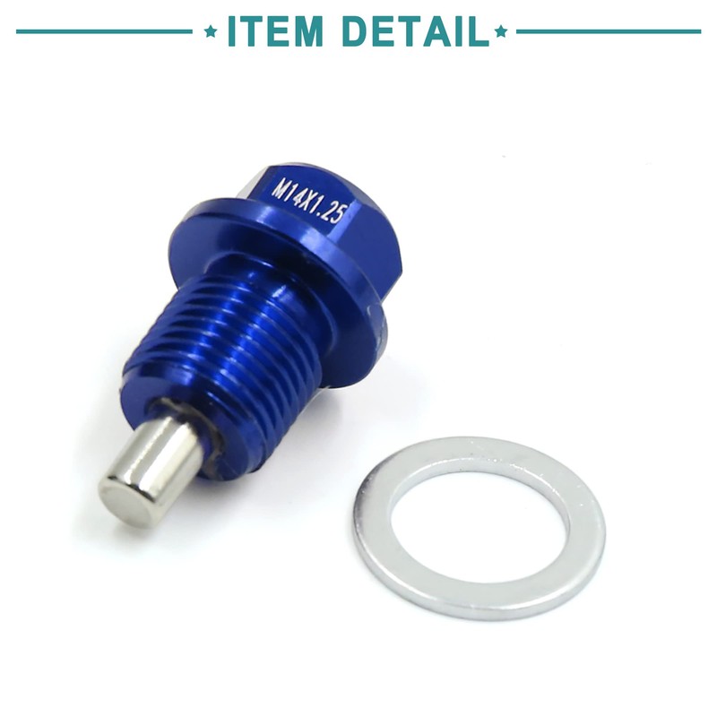 ACROPIX M14 x 1.25 Universal Automotive Magnetic Oil Fan Drain