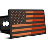2 Inch Trailer Hitch Cover with American Flag, Heavy Metal