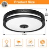 OYKYOHEI 24W Motion Sensor Outdoor Ceiling Light, 12IN 2700K/3000K/3500K/4000K/5000K Adjustable