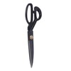 Sewing Scissors 10in Black High Manganese Steel Iron Ergonomic Curved