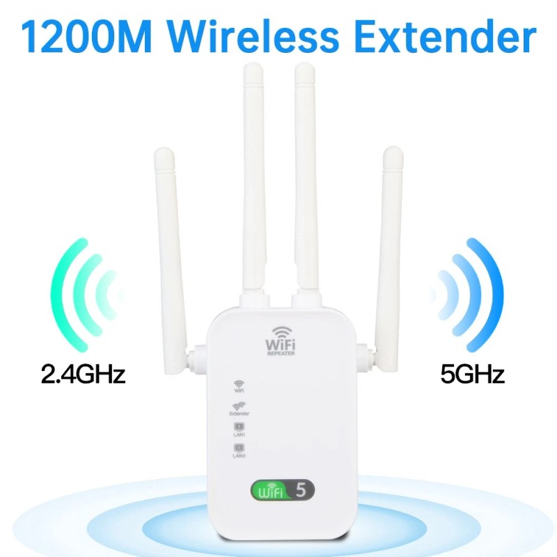 fenvi WiFi Extender Booster Repeater 1200Mbps for Full Home Coverage